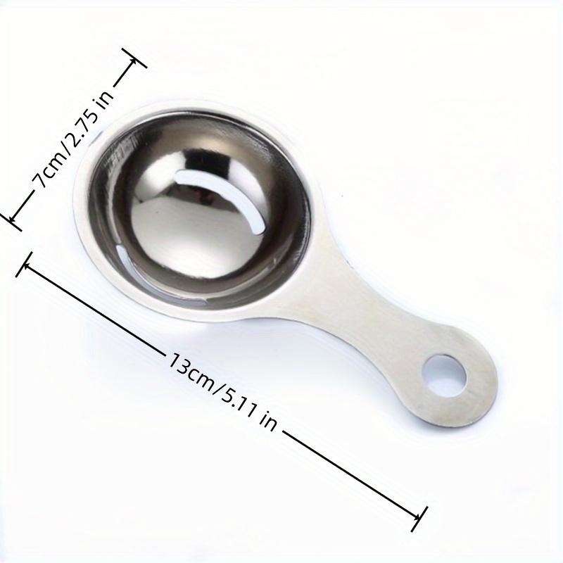 Durable Stainless Steel Egg Yolk Separator - Food Safe, Easy-to-Clean for Cooking and Baking Essential Kitchen Tool Suitable for Home & Restaurant Use