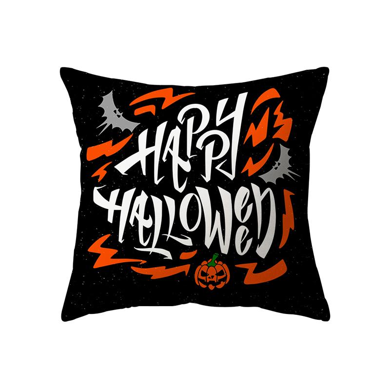 Pumpkin Halloween Theme Pillow Cover Sofa Cushion  Holiday Gift Party Decoration Home Decor