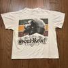 Vintage Y2K Bob Marley Band T Shirt Soul Rebel White Slight Distressed Men’s M
