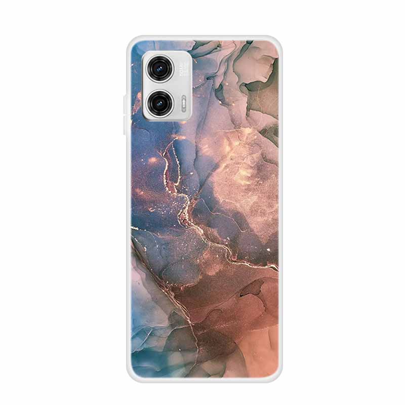 For Moto G73 5G Case E13 G72 Soft Silicone Marble Clear Phone Cover for Motorola MOTO G72 MotoE13 E 13 TPU Coque Capas G73 5G