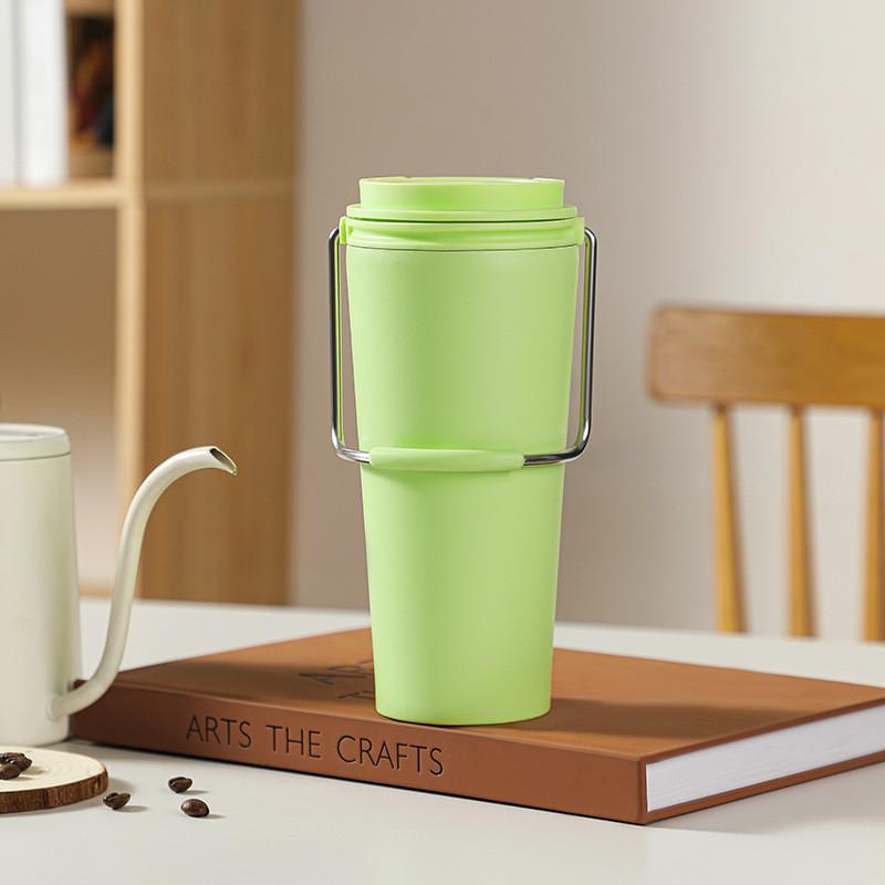 Cup Coffee Thermos Fashion Simple Outdoor Portable Car Ladies Stainless Steel