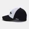 Jeimiweseuteu Retro Lettering Color Block Ball Cap (White)