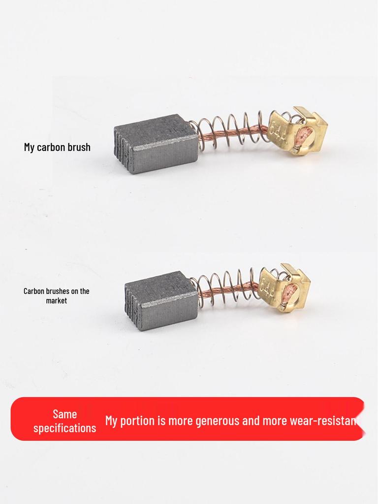 Juego de Escobillas de Carbón Universales para Herramientas Eléctricas: Amoladoras, Taladros, Martillos y Pulidoras