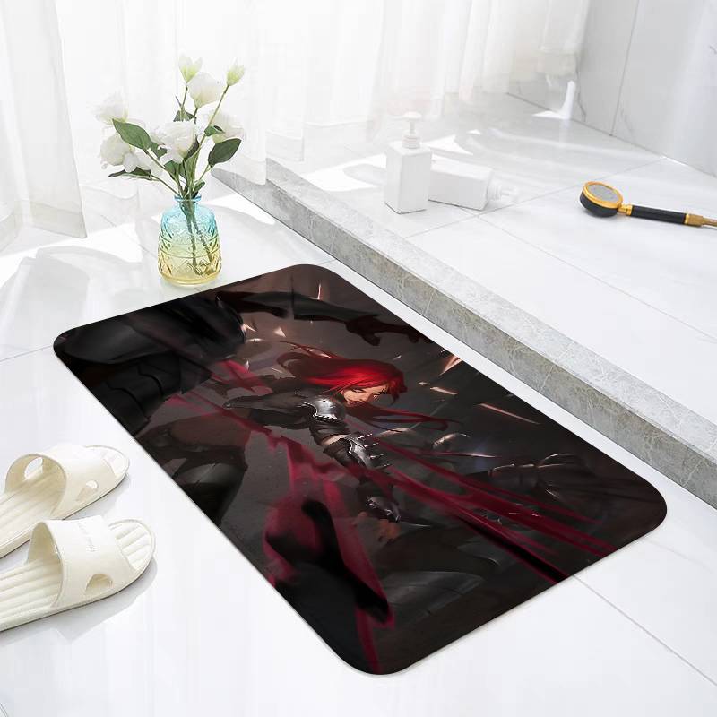 K-Katarina L-League-Of L-Legends-Floor Mat For Living Room Cushions Modern Soft Fluffy Home Rug For Bedroom Play Carpet