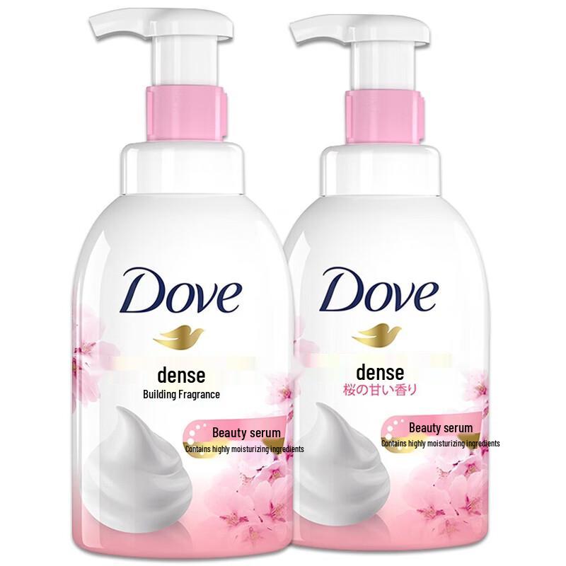 Набор пенящегося геля для душа Dove Sakura Сладкий аромат Мягкое очищение