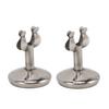 2Pcs Table Number Stands Stainless Steel Round Stable Base Sturdy Simple Place Card Holder for Wedding Party Office M
