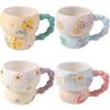 Hand Painted Ceramic Breakfast Cup Gourd Shape Coffee Mug Creative Oat Bowl Mug  Holiday Gift