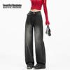BEAUTIFUL WARDROBE Women's American Retro Straight-Leg Loose Jeans