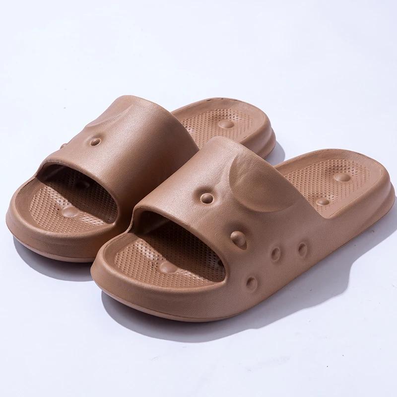 

Fashion Casual Platform Slippers Women House Flats Designer Shoes Ladies Indoor Bathroom Soft Fashion Summer Beach Slides Large Size 44-45 хаки