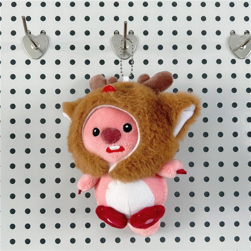 Internet Celebrity Cute Cute Little Beaver Pendant Plush Toy Doll Bag Pendant Keychain Rag Doll