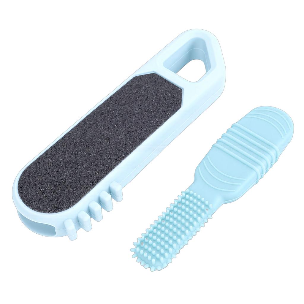 3 in 1 Foot File Toe Cleaner Foot Scrubber Heel Scraper Callus Remover for Wet Dry Dead Skin Removal Exfoliating