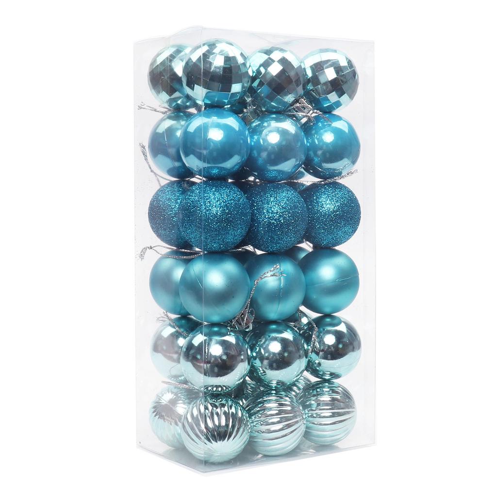 36Pcs Christmas Tree Balls Hanging Pendant Plastic Colorful Balls Ornament Set Christmas Home Decoration 2025 Navidad New Year