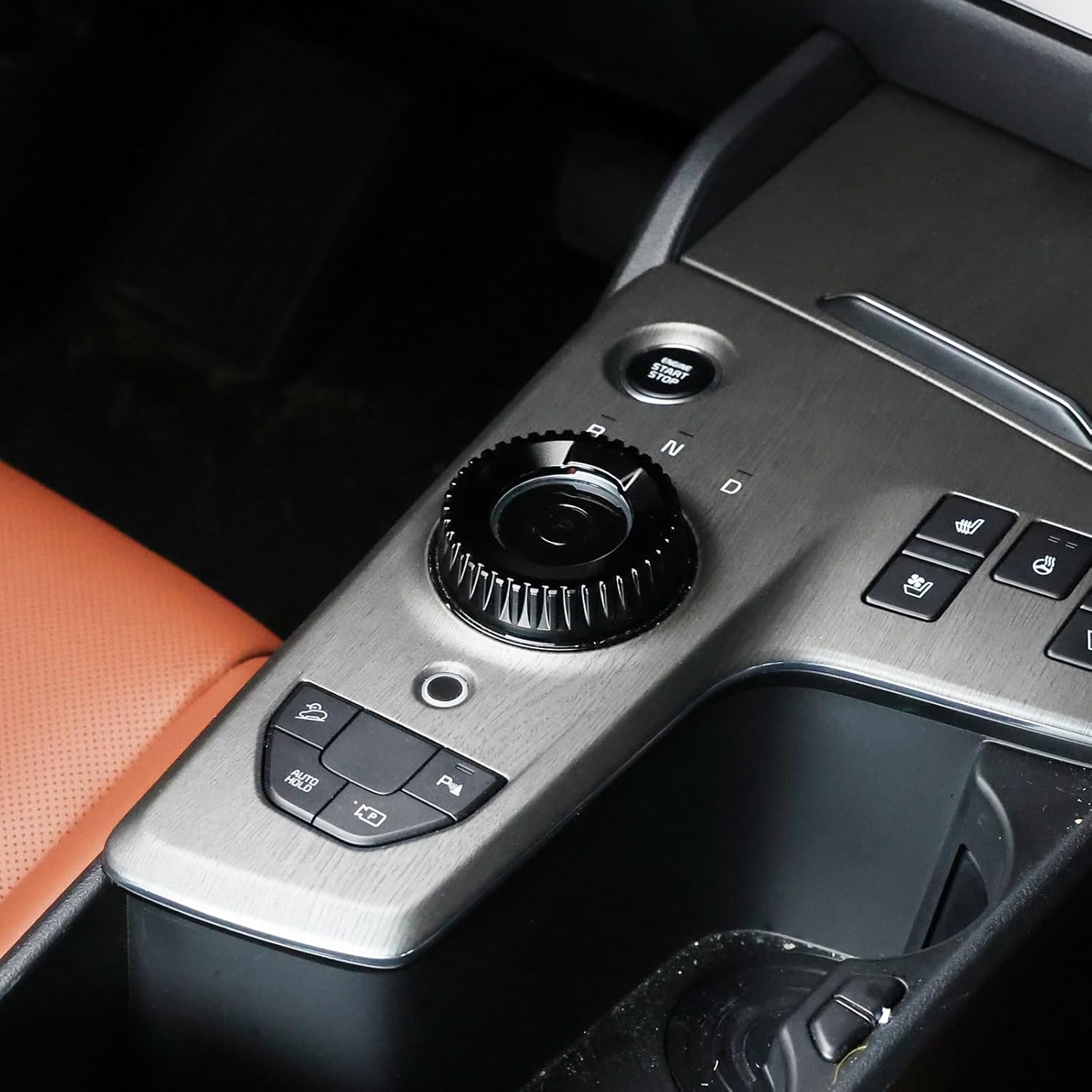 

YOUTOOCAR Aluminum Alloy Gear Shift Knob Cover Compatible with Kia EV6 2022–2026, NIRO EV 2023–2026, Seltos 2024–2026, Sportage Hybrid/PHEV чёрный