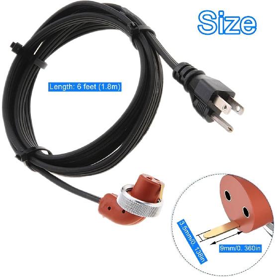 120V Block Heater Cord 251919, for Dodge Ram 2500 3500 Cummins 1989-Current 5.9 L /2007-Current 6.7 L, for 95-16 Ford 6.0 6.4 7.3 Powerstroke, Engine