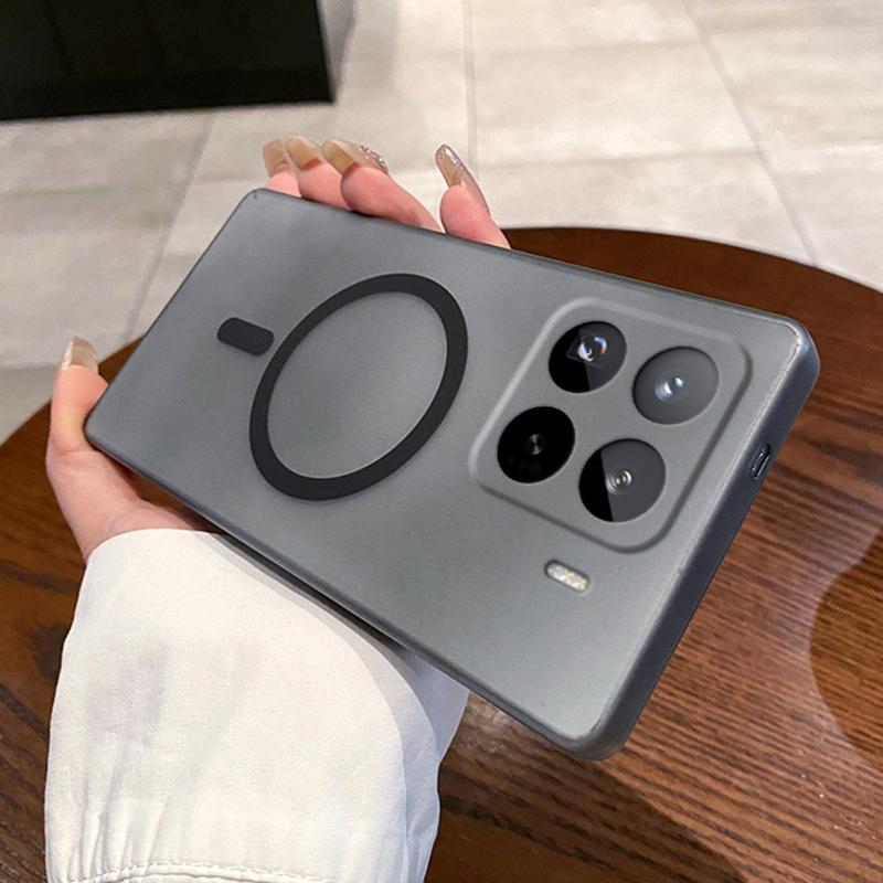 Für Xiaomi 15 Pro Hülle Kompatibel mit MagSafe Mattierte PC Handyhülle mit Kameraobjektivschutz