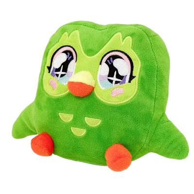 Cartoon Duolingo Green Owl Plush Toy Plushie of Duo The Owl Cartoon Anime Owl Doll Soft Stuffed Kids Fans Lovers Birthday  Gifts