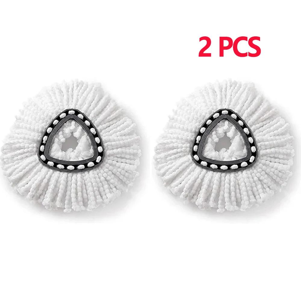 Mop Refills Spin White Mop Head Cloth Replacement Microfiber Mop Cloth Replacement Head for Vileda O-cedar Replacement Mop Heads