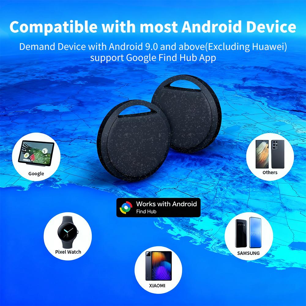 1/4-pcs Eco Friendly Positioning Far Away Tracker Keys Bag Finder For Android Google Find Hub Voice Smart Tag for Pixel Vivo GMS