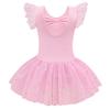 Girls Dance Leotards for Ballet Dress Shiny Tutu Skirted Leotard Gymnastics Bodysuit Ballet Wear Stage Performance Costume