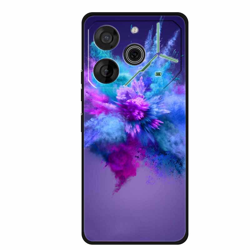 Für Tecno Pova 6 Neo Hülle Tiere TPU Weiches Silikon Rückabdeckung Handyhüllen für Tecno Pova 6Neo 6,78" Stoßfest Wolf Cool funda