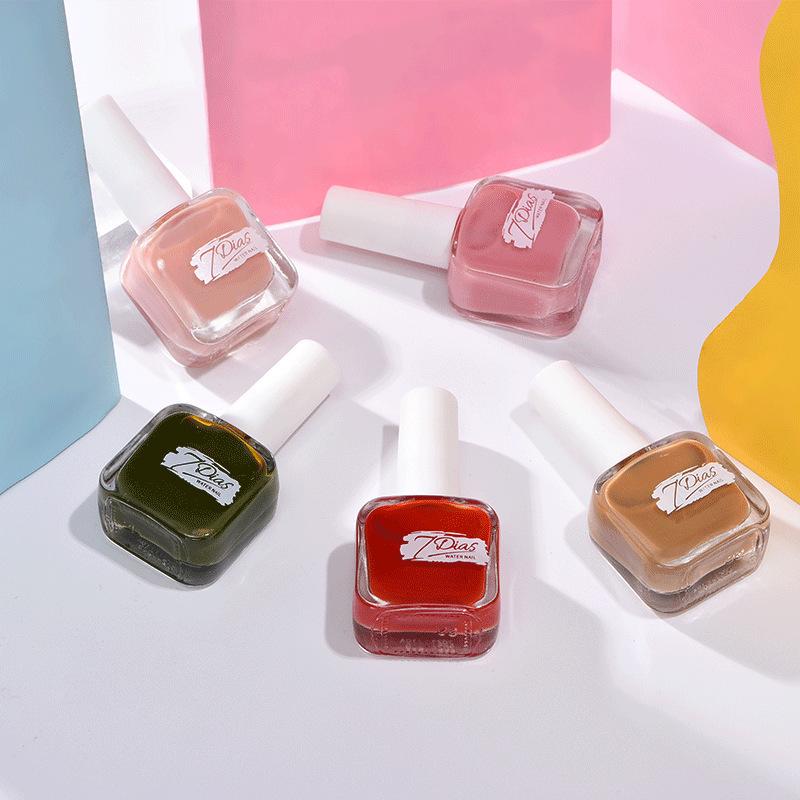 Nail Polish Nail Store No Bake Quick Dry Lasting Non-tearable Autumn and Winter Water-based Non-peelable Transparent Nude Nail Polish
