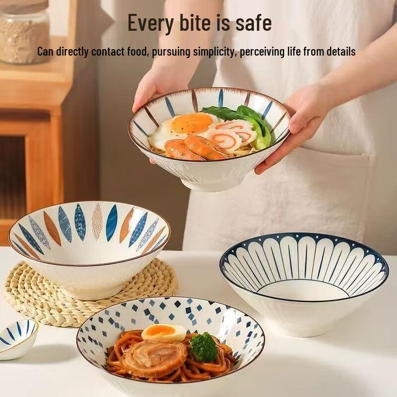 Japanese Ceramic Ramen Bowl
