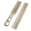 2 Pcs Aluminum Hair Comb Fine Tooth High Temperature Proof Hair Styling Metal Comb for Salon