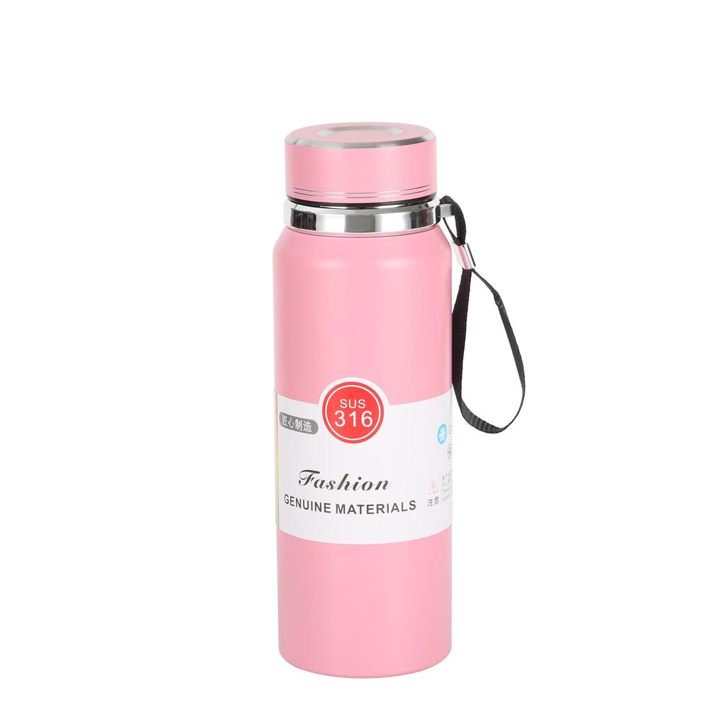 Premium 316 Stainless Steel Portable Sports Thermos with Tea Infuser and Lanyard
