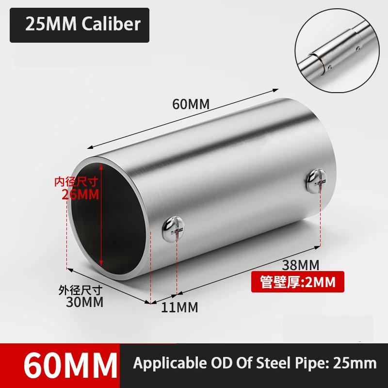 25mm 32mm Stainless Steel Round Tube Connector 2 Way Pipe Connector Pipe Fittings Pipe Connection Shelf Joints Tube Accessories