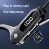 New Stereo Bluetooth 5.3 Bone Conduction Sports Earphones with Card Slot - Compatible with Android and Apple Devices.