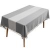 Polyester Jacquard Wavy Fringed Tablecloth Rectangular Coffee Table Dining Table Cloth Cover Lace