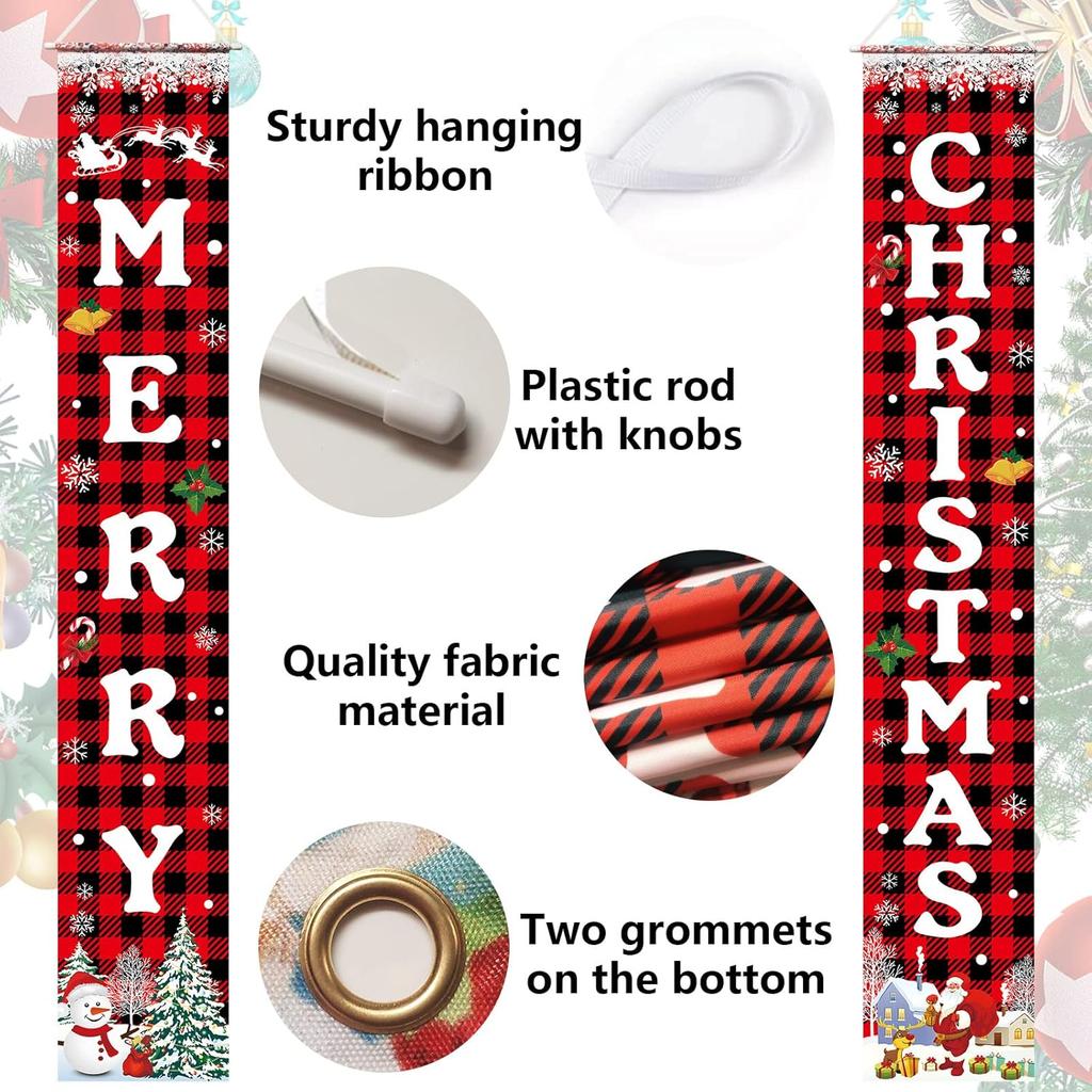 Christmas couplets, banners, home decorations, porch signs, home parties indoor and outdoor decorations  decoration anniversaire