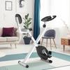 Exercise Bike Bicycle Trainer with 8-Level Adjustable Magnetic Resistance Height-Adjustable Steel Black+Grey