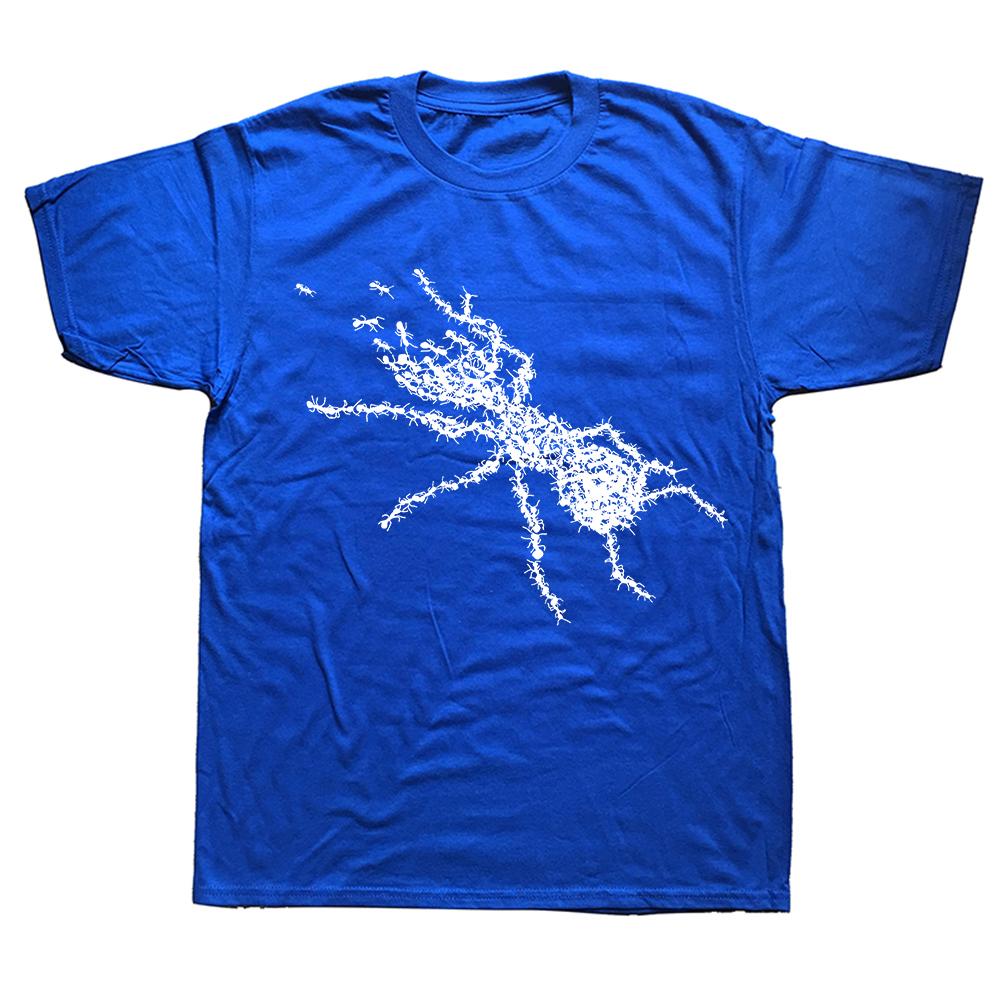 Funny Types of Ants Science Bug T Shirts Summer Cotton Streetwear Short Sleeve Ant Keeper Farm Gifts T-shirt Mens Clothing