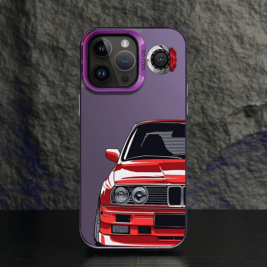Phone Case for iPhone 11 12 13 Pro Max 17 Air 14 15 16 Plus 16e Soft Shell JDM Sprot Car