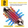 10 PCS C5W Festoon 31mm 36mm 39mm 41mm LED Bulb CANBUS 12V 7000K White Car Interior Dome Reading Lights License Plate Trunk Lamp