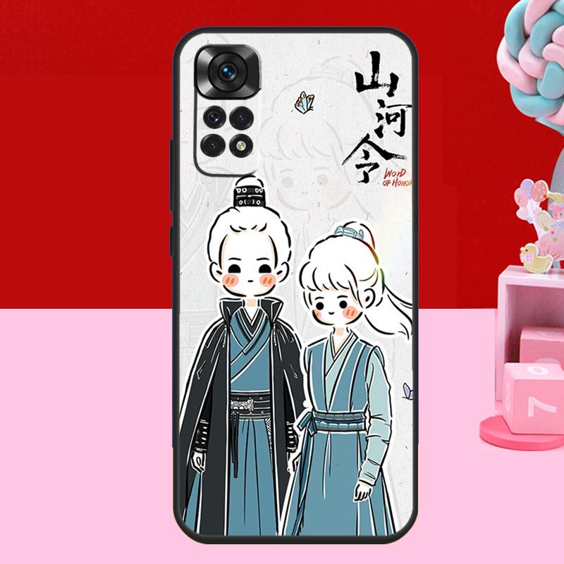 WORD OF HONOR Shan He Ling Cartoon Case For Xiaomi Redmi Note 14 13 12 11 10 15 Pro Plus Redmi 15 C 13C 10C 12C 14C Soft Cover