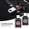 Adattatore di ricarica per auto da TypeC a USB Convertitore Accessori per auto per FIAT Abbas Abarth 500 Panda Bravo Punto Tipo Linea Ducato Freemont