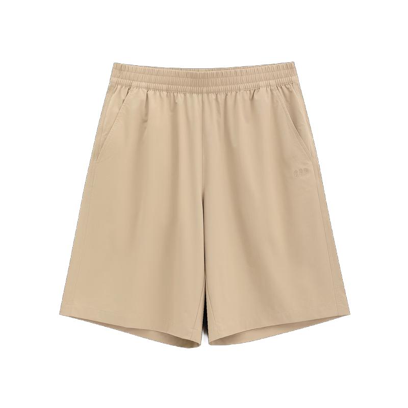 GAP Men s Cooling Letter Logo Elastic Waist Straight Fit Casual Shorts L
