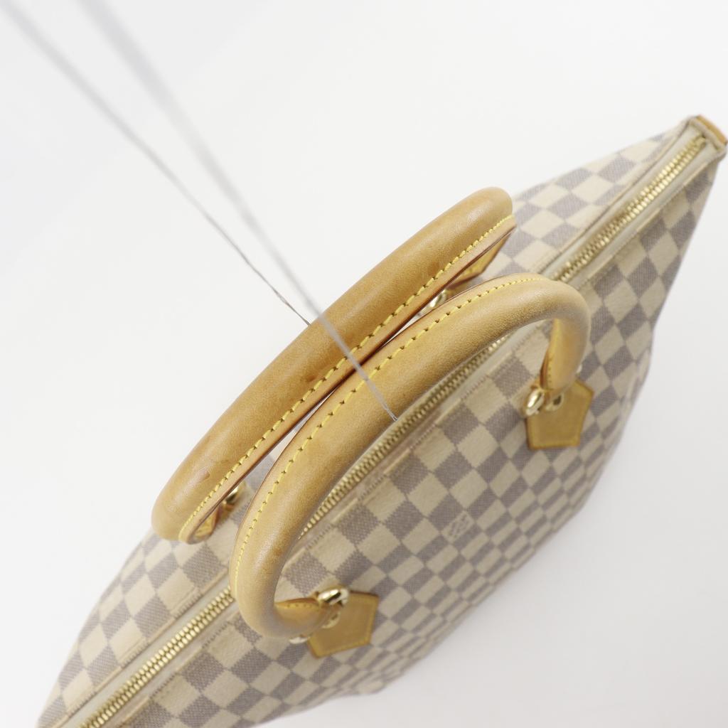 LOUIS VUITTON SaleyaMM Tote Bag N51185 White Damier Azur Canvas Women Used