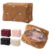 Quilted Design Bow Quilted Makeup Bag Multifunctional Coin Purse  Women's Cosmetic Storage