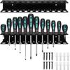 1PC Wall-mounted Metal Wrought Iron Tool Storage Rack, Screwdriver Hammer Pointed Nose Pliers Storage Display Rack