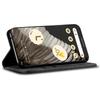 For Google Pixel 8 Pro PU Leather Wallet Stand Case Jeans Cloth Texture Phone Cover