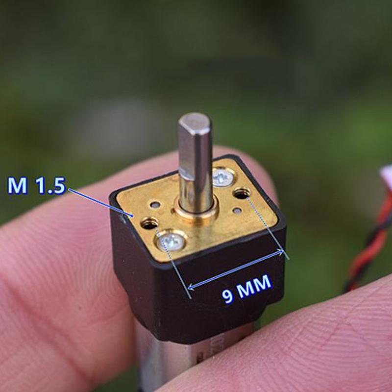 Mini N20 Gear Motor DC 3V-12V Slow Speed Full Metal Gearbox Gear Reducer Electric Engine Large Torque DIY Toy Robot