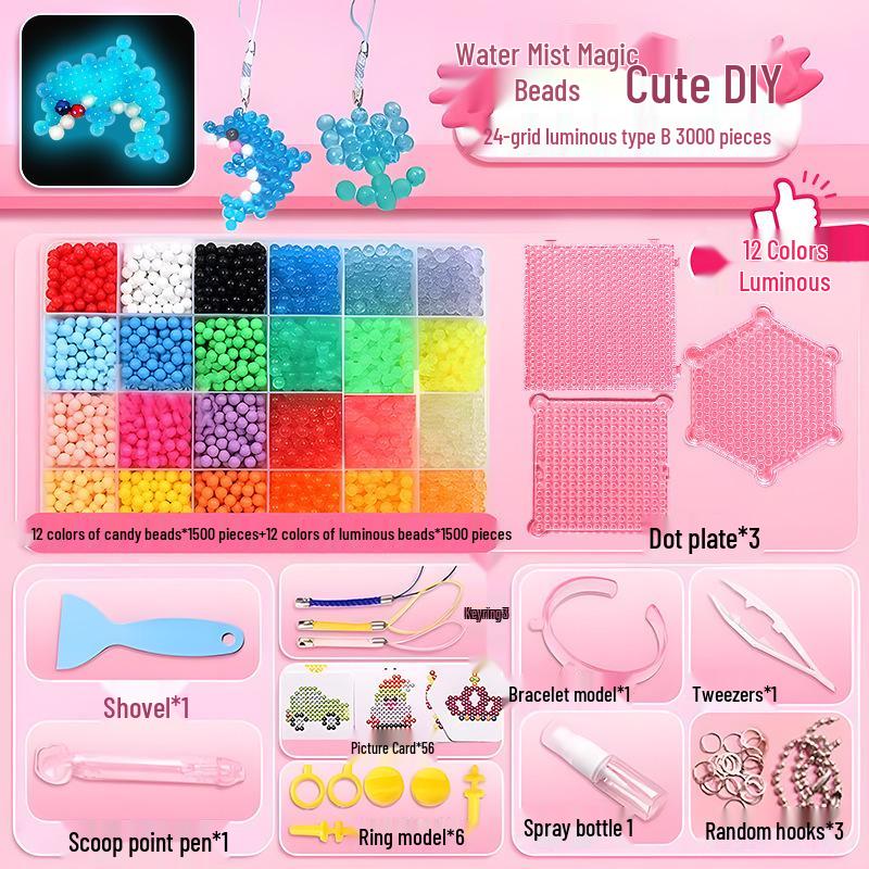 Luminous DIY Magic Beads & Sand Painting Set for Kids