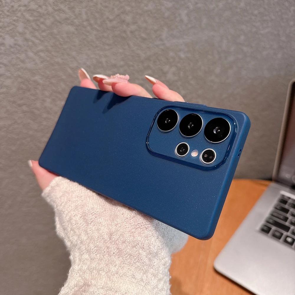 Ultra dünne mattierte klare weiche Handyhülle für Samsung Galaxy S25 Edge S23 S22 S21 FE Note 20 Ultra A55 A54 A34 A53 A33 TPU Hülle