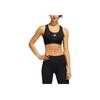 Adidas Believe Logo Print Comfortable Soft Skin-Friendly Sports Underwear Women Underwear Black FS9375