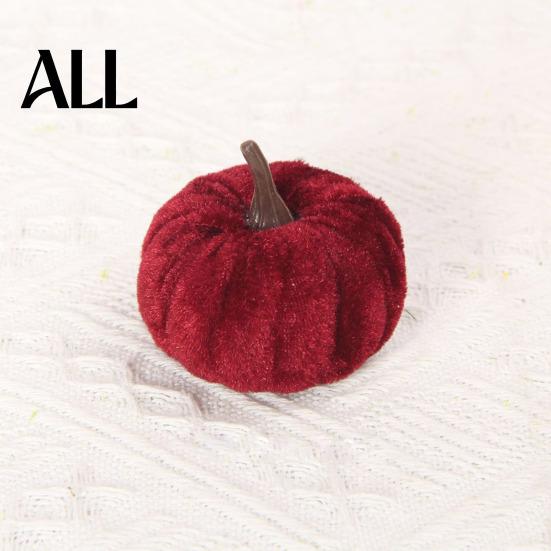 Soft Fabric Pumpkin Set 20 PCS Velvet Decorative Ornaments, Multi-Color Artificial Fall Harvest Decor Reusable Halloween Decorations for Mantel Table