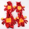 Dog Polyester Puppy Pet Small Dog Clothes, Cartoon Crab Costume Cold-Weather Pet Cartoon New Year Cosplay Dress Crab