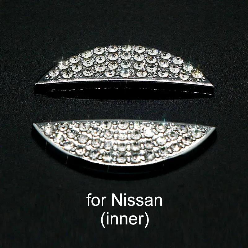 Bling Car Steering Wheel Diamond Emblem Decal Decoration Cover DIY Sticker Car Accessories for NISSAN Maxima,Altima,Sentra,Rogue